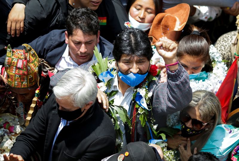 Former President Morales returns back to Bolivia after exile in