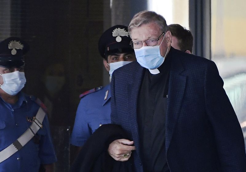Former Vatican treasurer George Pell arrives at Rome’s Fiumicino Airport