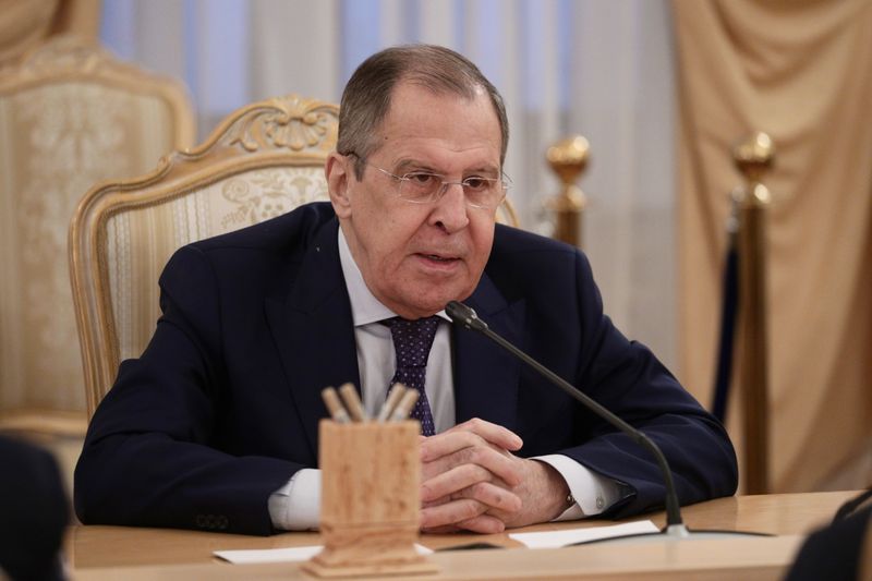 Russian Foreign Minister Lavrov meets with U.N. Special Envoy for