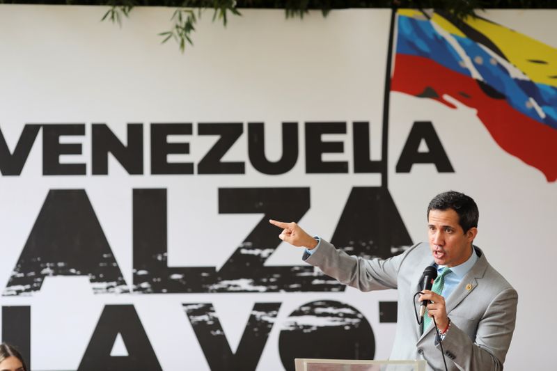 FILE PHOTO: Venezuela’s opposition leader Juan Guaido takes part in