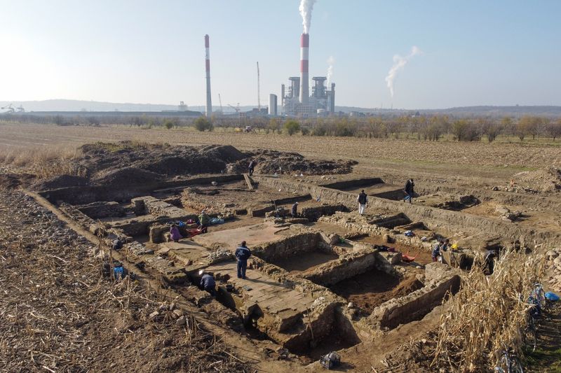 Buried under a Serbian cornfield, Roman military HQ slowly sheds