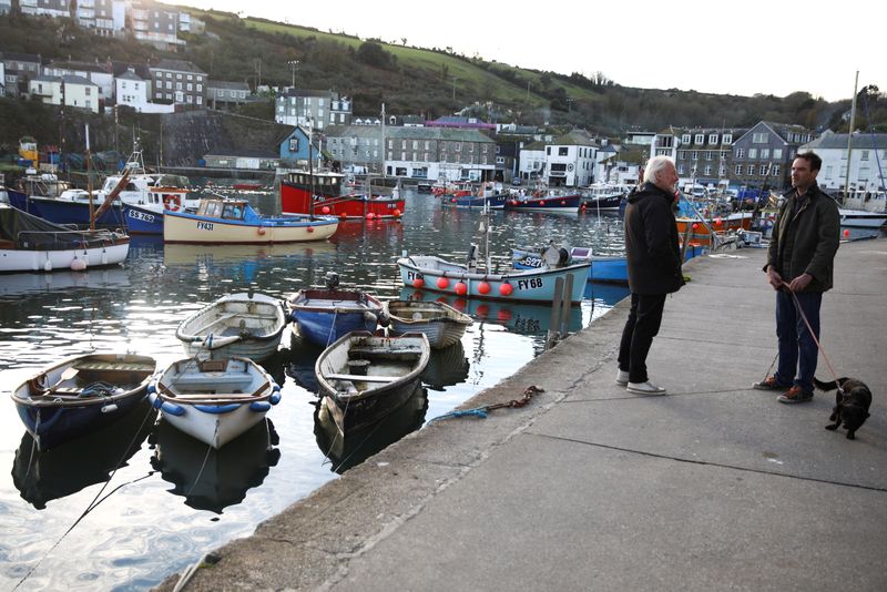 General view of Mevagissey, amid the outbreak of coronavirus (COVID-19)