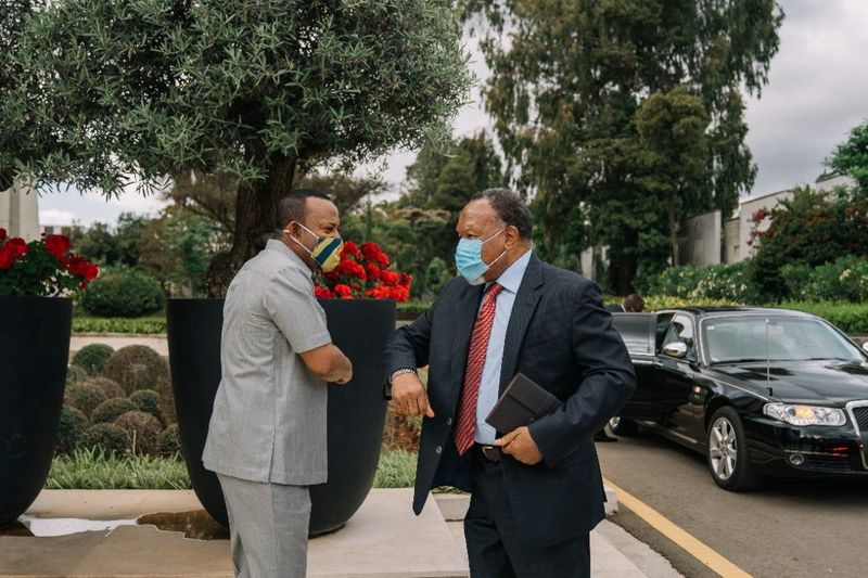 Ethiopian Prime Minister Abiy Ahmed meets with AU envoys in