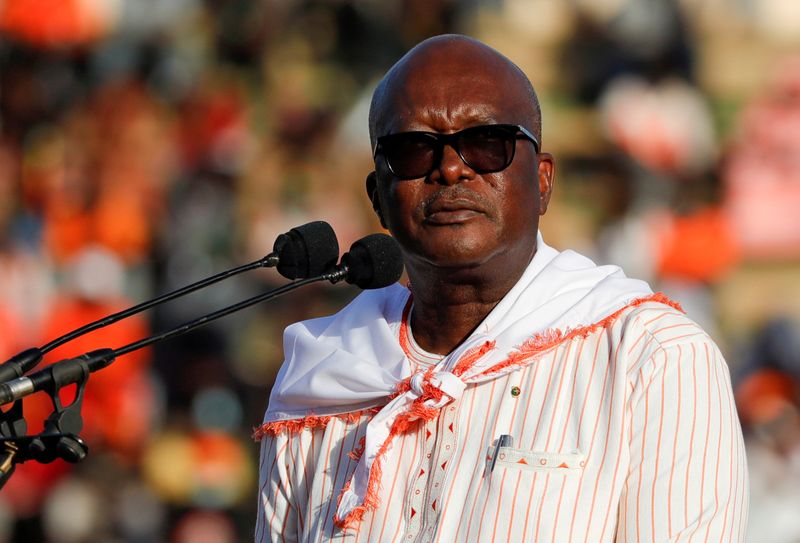 FILE PHOTO: President Kabore holds final rally ahead of presidential