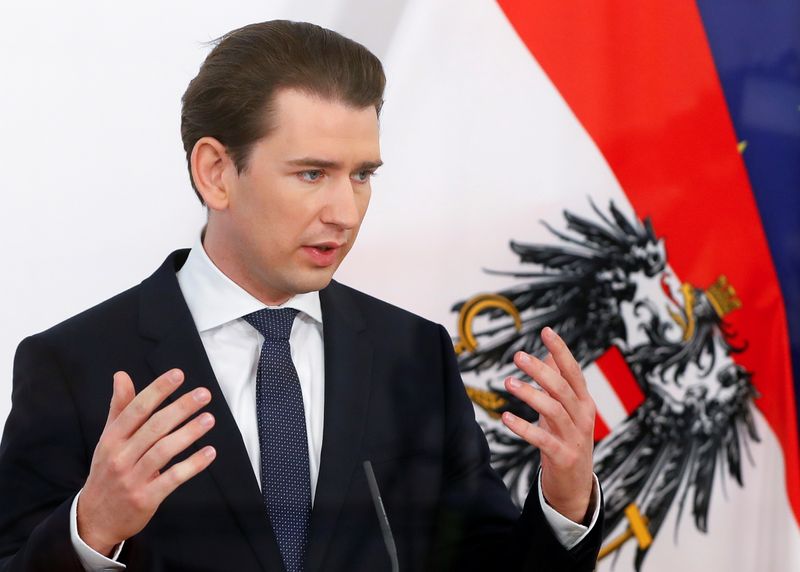 Austrian government holds news conference to announce reopening of country