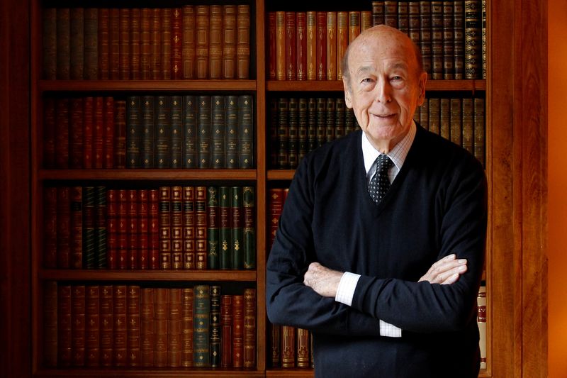 FILE PHOTO: Former French President Valery Giscard d’Estaing poses in