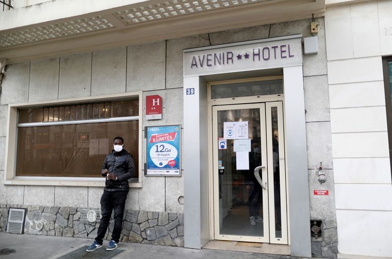 Pandemic silver lining: empty Paris hotel shelters the homeless