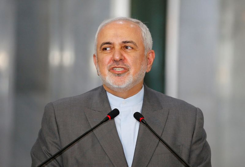 FILE PHOTO: Iran’s Foreign Minister Mohammad Javad Zarif speaks during