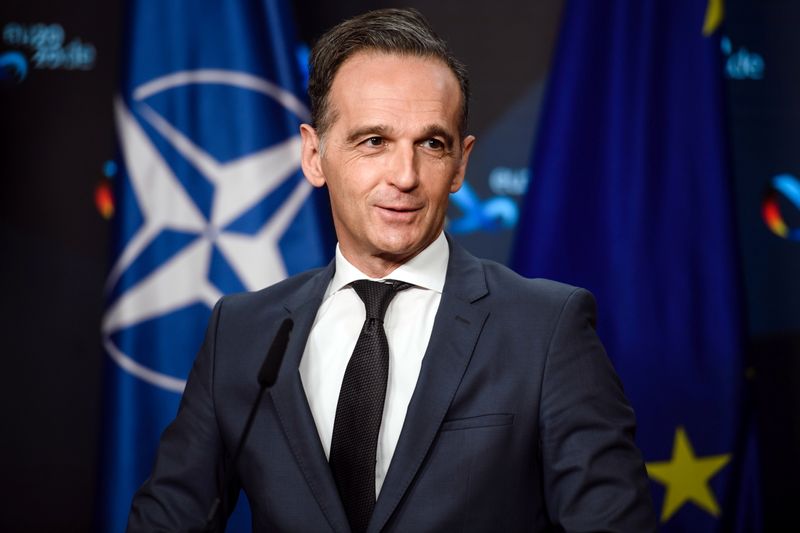 FILE PHOTO: German Foreign Minister Heiko Maas speaks during a