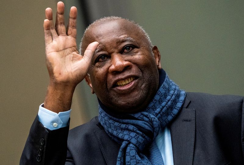 FILE PHOTO: Former Ivory Coast President Laurent Gbagbo appears before
