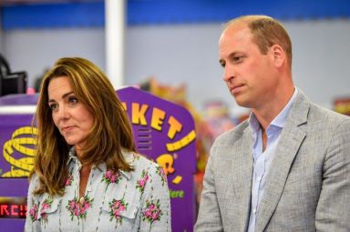 Britain’s Prince William and Catherine, Duchess of Cambridge visit South