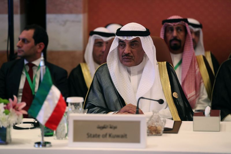 Kuwait’s Foreign Minister Sheikh Sabah al Khalid Al Sabah attends