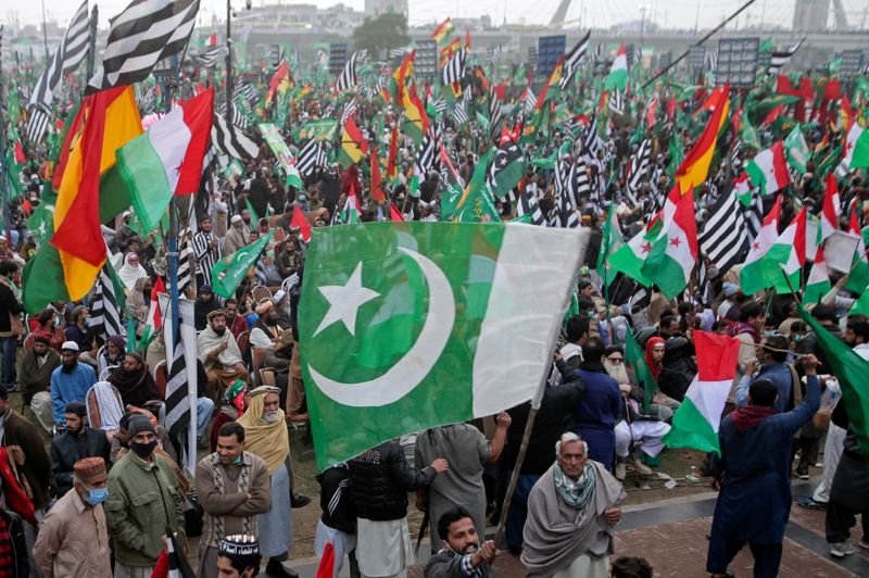 Anti-government protest rally in Lahore