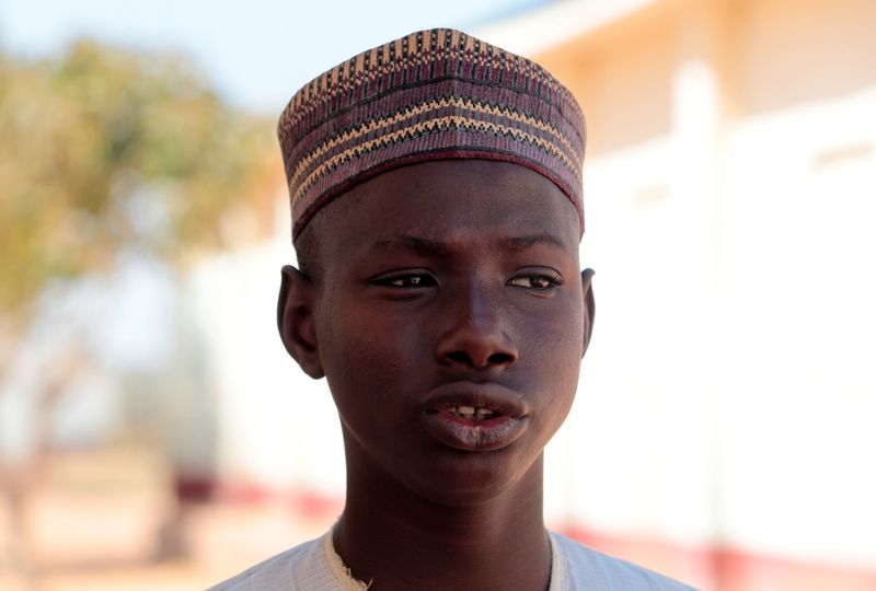 Muhammed Abubakar, a 15-year-old boy who escaped from men who