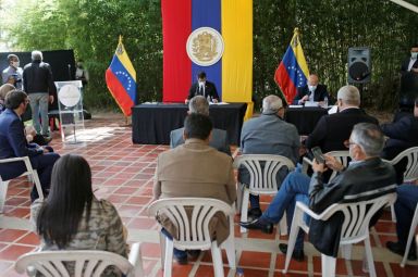 Venezuela’s opposition leader Juan Guaido attends a session of Venezuela’s