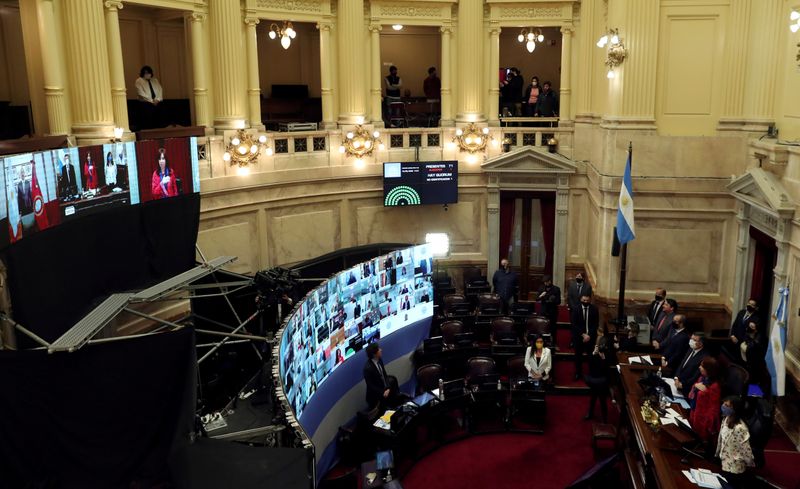 FILE PHOTO: Argentina’s Senate in Buenos Aires during COVID-19 crisis
