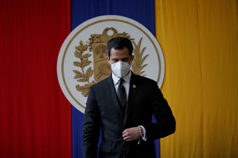 FILE PHOTO: Venezuelan opposition leader Guaido attends a session of