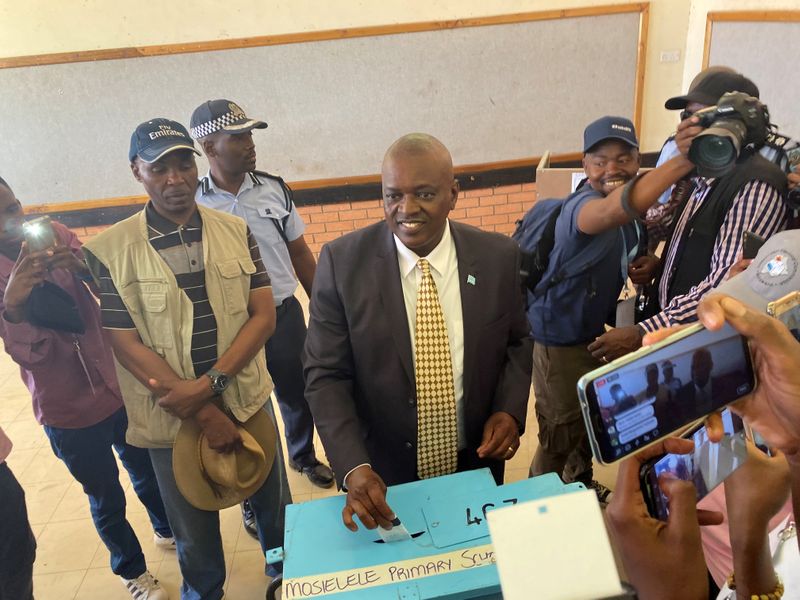 FILE PHOTO: Botswana’s President and leader of the Botswana Democratic