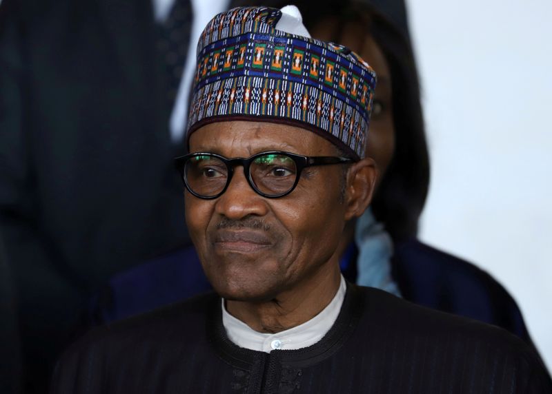 FILE PHOTO: Nigerian President Muhammadu Buhari is seen at an