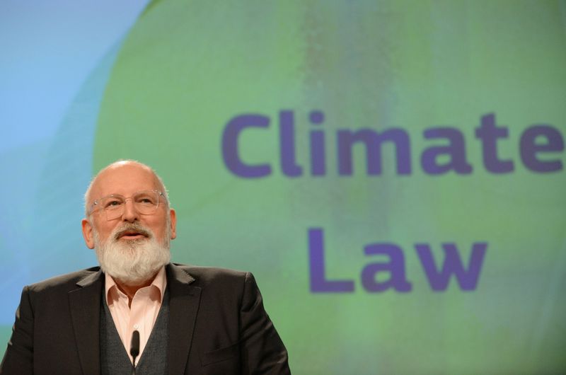 European Commission Vice-President Frans Timmermans presents a new law for