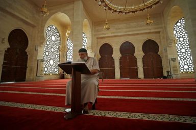 Prayers are suspended in mosques during Ramadan due to concerns
