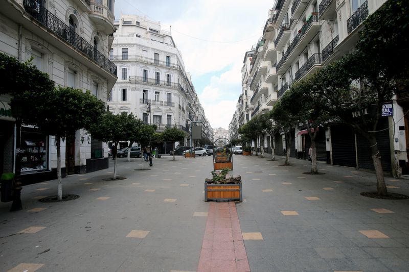 FILE PHOTO: A view of an empty street, following the