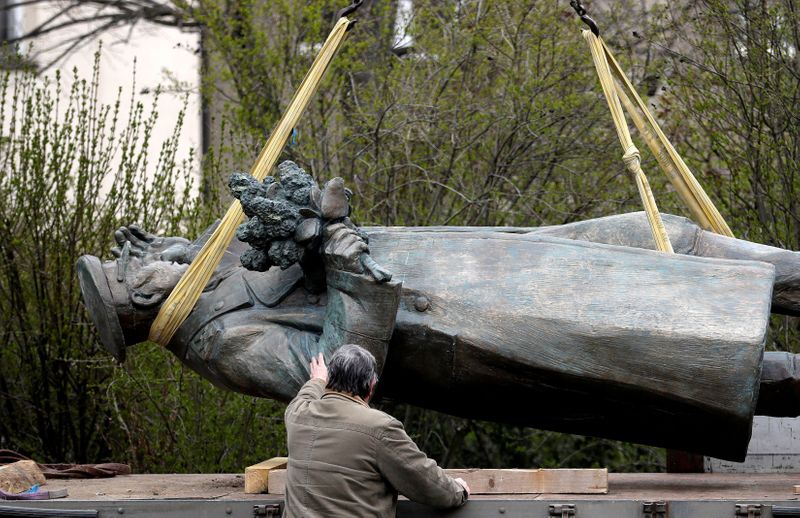 FILE PHOTO: The statue of Soviet World War Two commander