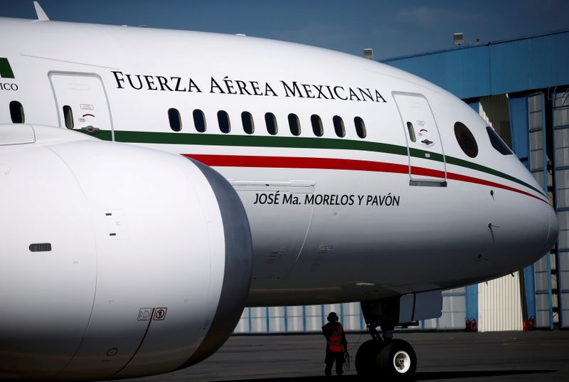 FILE PHOTO: Mexican Air Force Presidential Boeing 787-8 Dreamliner is