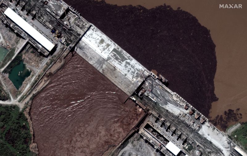 FILE PHOTO: A handout satellite image shows a closeup view