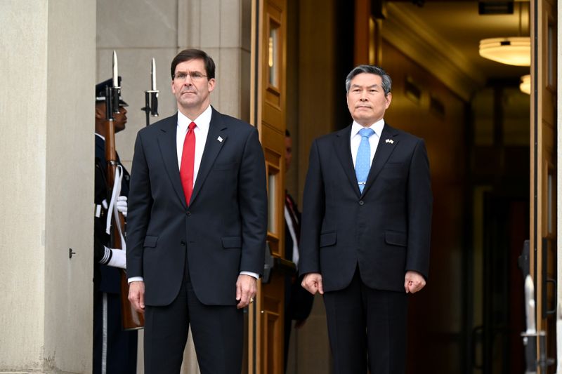 U.S. Defense Secretary Esper welcomes South Korea’s National Defense Minister