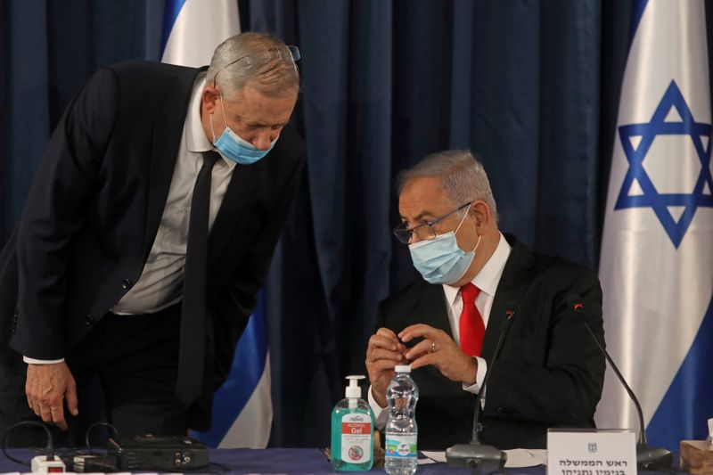 FILE PHOTO: Israeli Prime Minister Netanyahu convenes weekly cabinet meeting