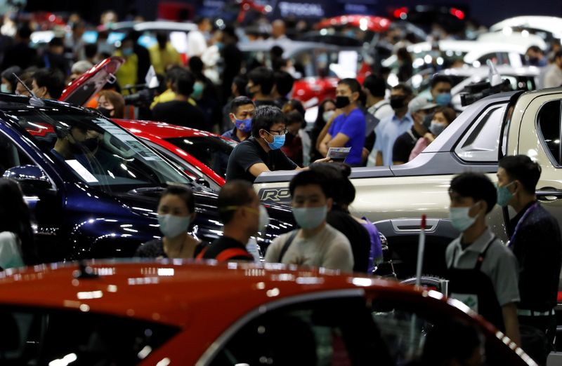FILE PHOTO: The delayed Bangkok International Motor Show opens to