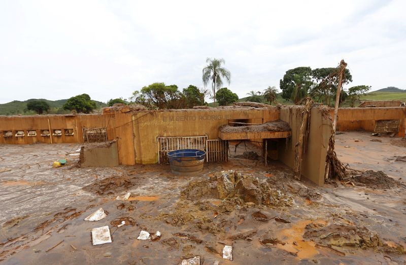 FILE PHOTO: The debris of the municipal school of Bento