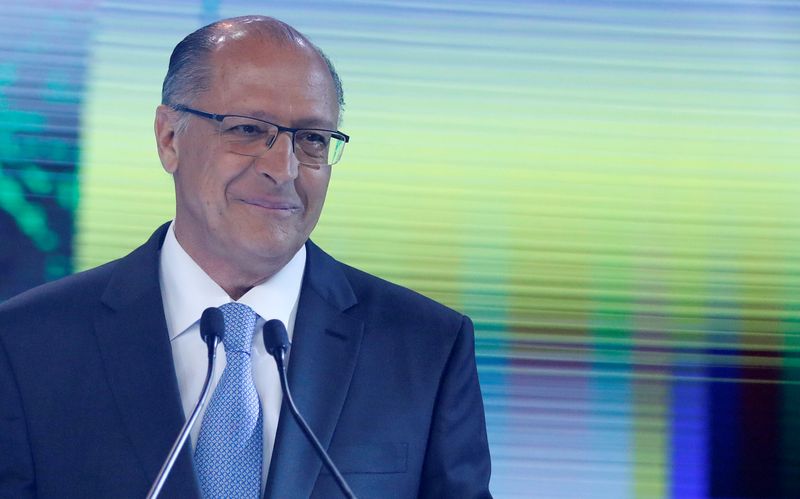 Presidential candidate Alckmin attends televised debate in Sao Paulo