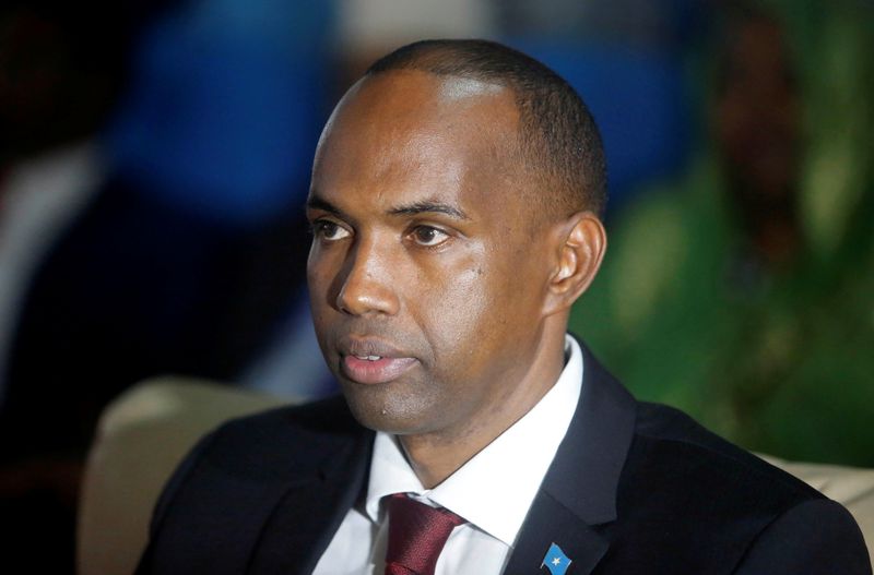 Somalia’s newly appointed PM Hassan Ali Khaire attends the Parliament