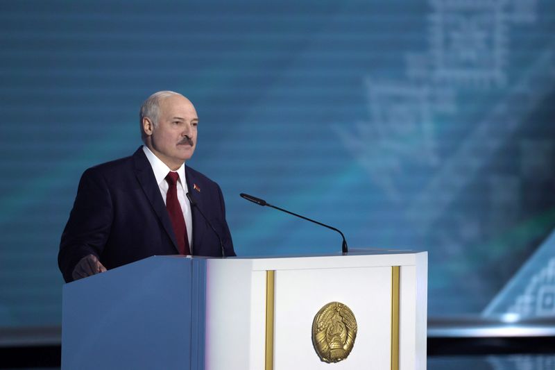 Belarusian President Lukashenko delivers his annual address to the Belarusian