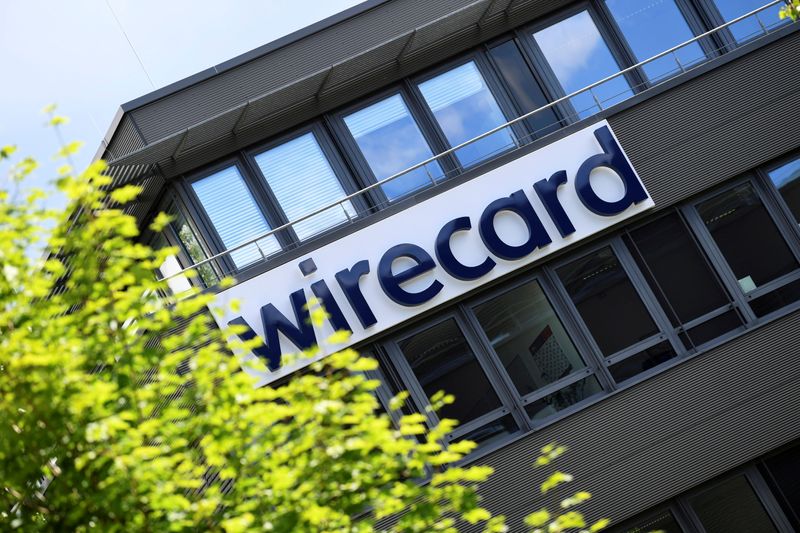 FILE PHOTO: The logo of Wirecard AG is pictured at