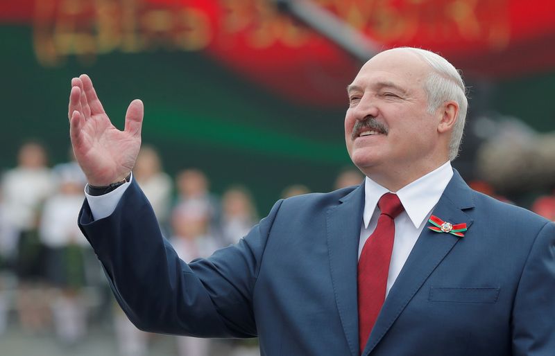 FILE PHOTO: Belarusian President Lukashenko takes part in celebrations of