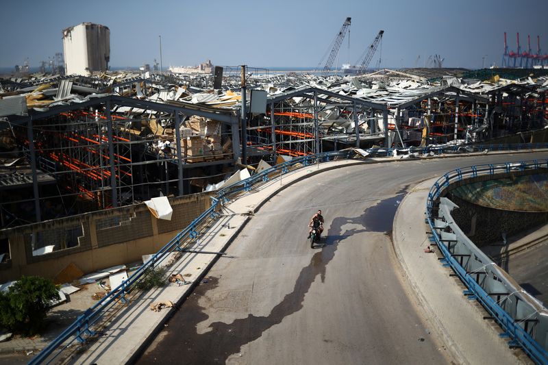 Aftermath of Tuesday’s blast in Beirut’s port area