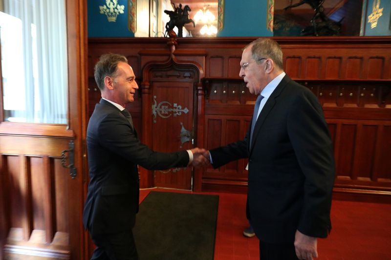 Russian Foreign Minister Lavrov and his German counterpart Maas meet