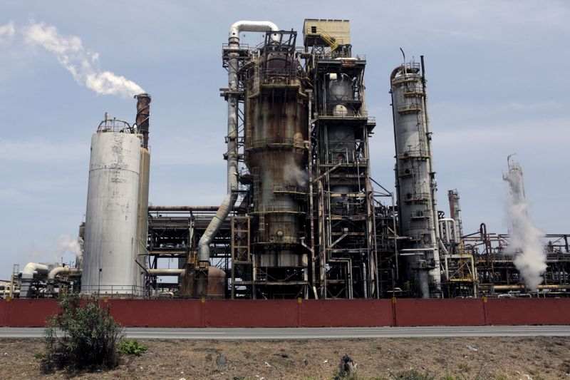FILE PHOTO: El Palito refinery which belongs to PDVSA is
