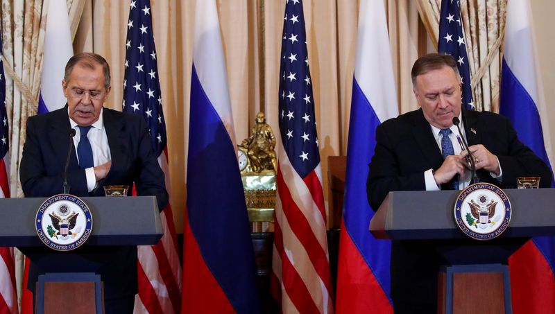 U.S. Secretary of State Pompeo holds news conference with Russia’s