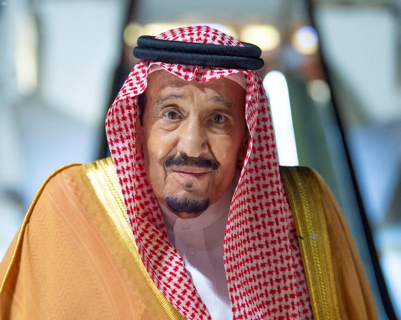 Saudi King Salman bin Abdulaziz arrives to NEOM economy zone’s