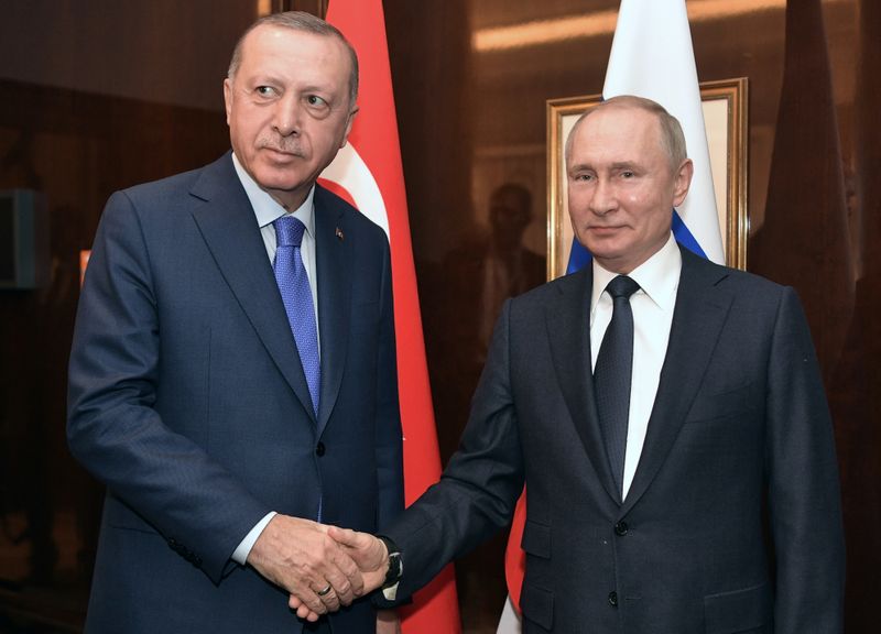 Russian President Vladimir Putin and his Turkish counterpart Tayyip Erdogan