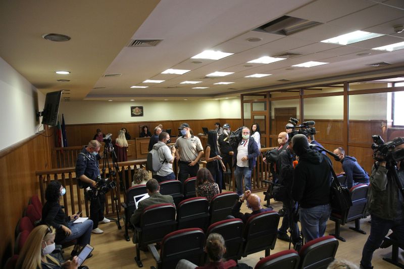 General view shows the courtroom at the Specialised Criminal Court