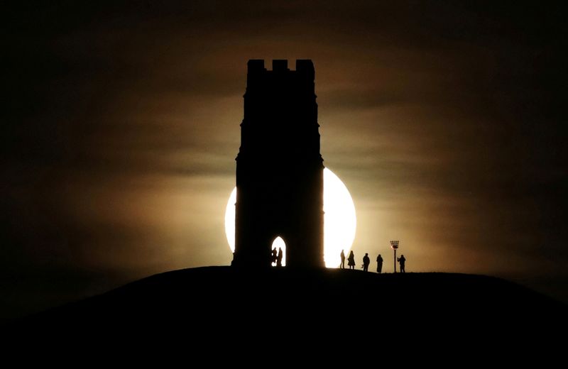FILE PHOTO: St Michael’s Tower is seen on Glastonbury Tor