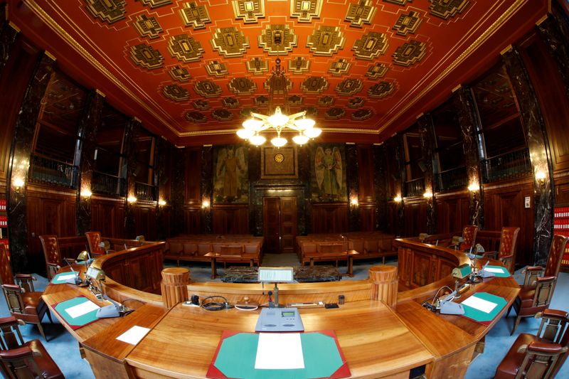 FILE PHOTO: The main courtroom of the Swiss Federal Supreme