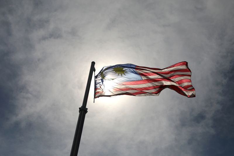 A Malaysian flag flies outside Prime Minister’s office, in Putrajaya