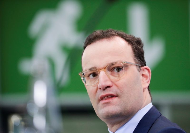 German Health Minister Spahn attends a news conference in Berlin