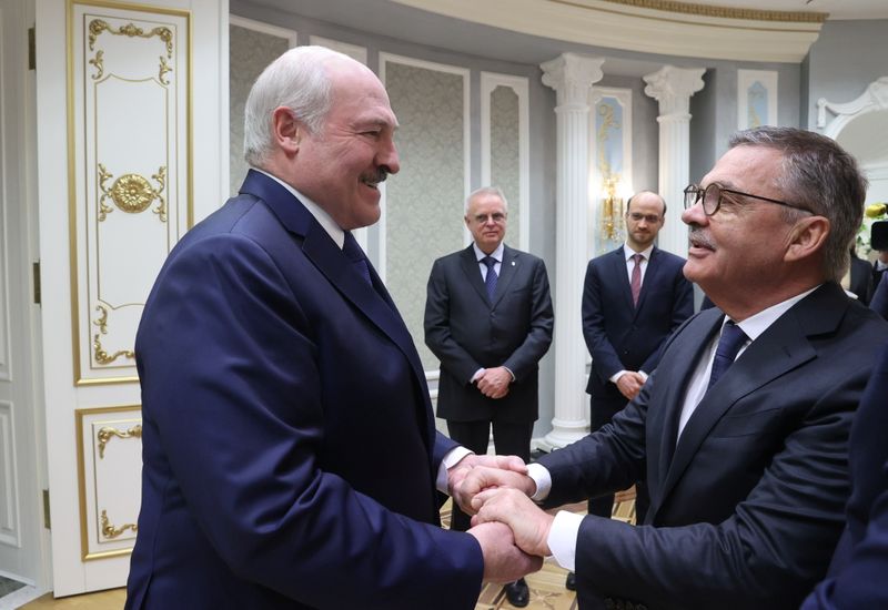 Belarusian President Lukashenko meets with International Ice Hockey Federation (IIHF)